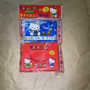 Sanrio 1990 hello kitty tissue with box vintage
